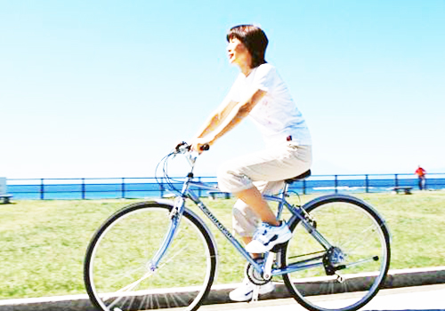 骑自行车减肥姿势